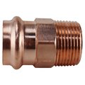 Copper Press By Tmg 1 in. x 1 in. Copper Press x MPT Male Adapter XPRMA1